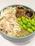Sarapan Diet : Bubur Ayam Chia Seed Oatmeal (196 kkal)