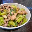 Khổ qua xào mề gà
