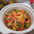 Capcay kuah baso sosis