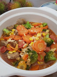 Foto resep Capcay kuah baso sosis