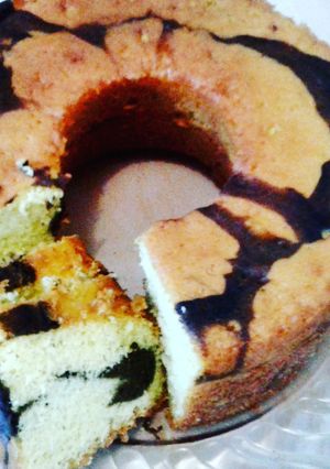 Foto resep Bolu Marmer Jadul Pak Sahak / Hasil Recook / Lembyuut banget 🍰😍