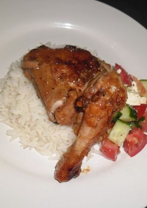 A picture of Garlic and Honey Chicken.