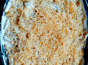 Une photo de pâtes boursin au four