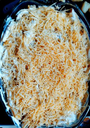 Une photo de Gratin de pâte et chou fleur