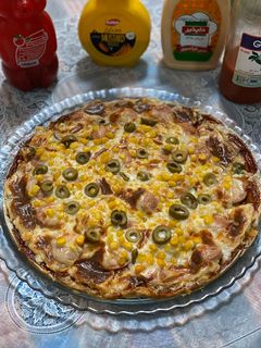 عکسی از دستور پیتزا خانگی 🍕🍕🍕