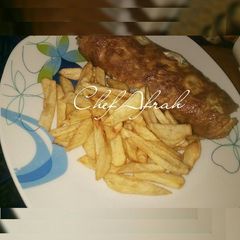 A picture of Fried Irish potatoes and fried egg.