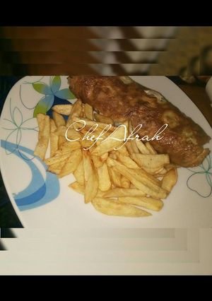 A picture of Fried Irish potatoes and fried egg.