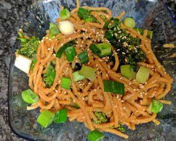 Unique Cuisine Sesame Peanut noodles spicy Home Style
