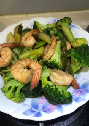 花椰菜炒蝦仁 的食譜成品照片