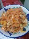 Tahu bihun bumbu merah