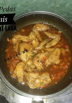 Foto resep Ayam pedas manis saus hot lava