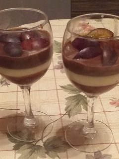 Tripla csokis pohárkrém recept fotója
