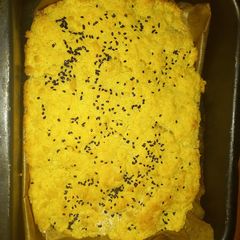 A picture of Cheese based keto bread.