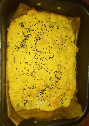 A picture of Cheese based keto bread.