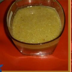A picture of Orange juice ki khatti mithi thandai.