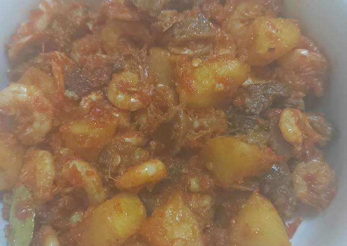 Bagaimana Membuat Sambal goreng ati ampela, udang &amp; kentang Anti Gagal