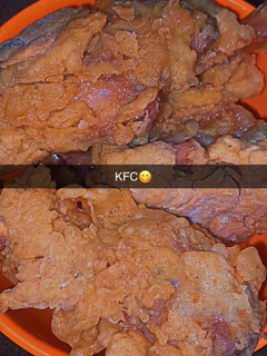 A picture of Homemade kfc chicken.