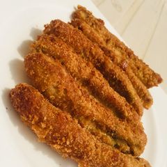A picture of Crunchy egg fingers.