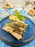Filetto di cernia e asparagi di mare alla melissa
