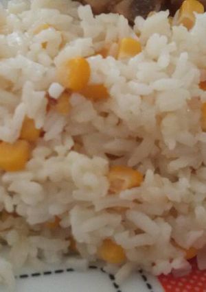 Una foto de Arroz con crema de leche y choclos dulces