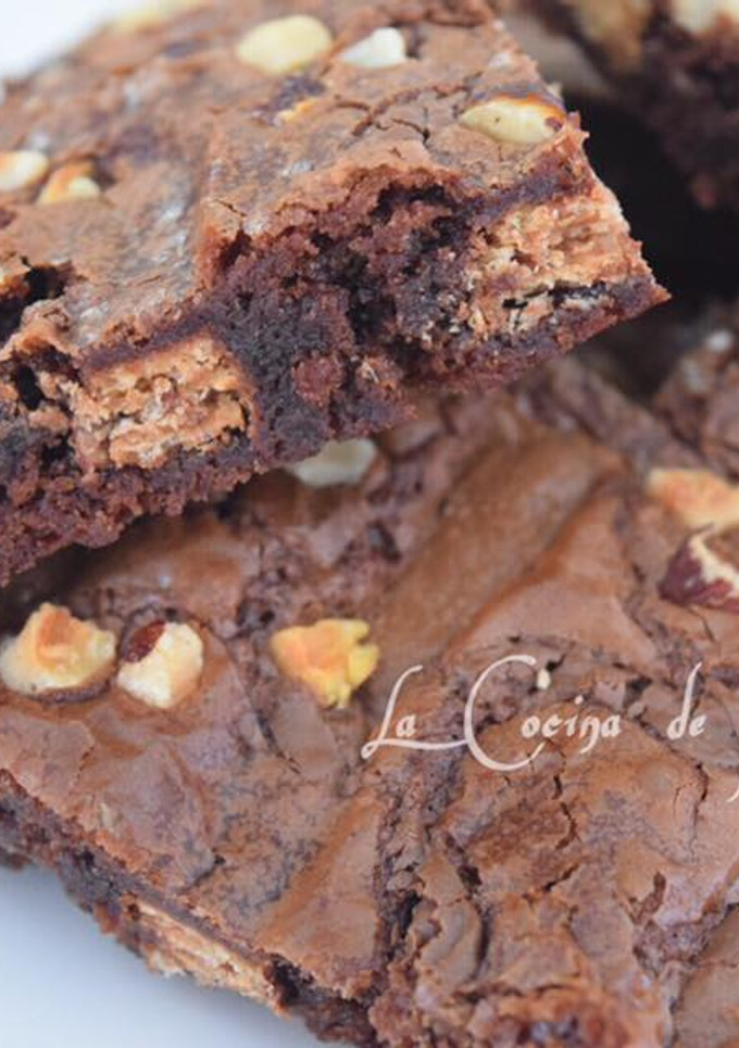 Una foto de Brownies de Kit Kat