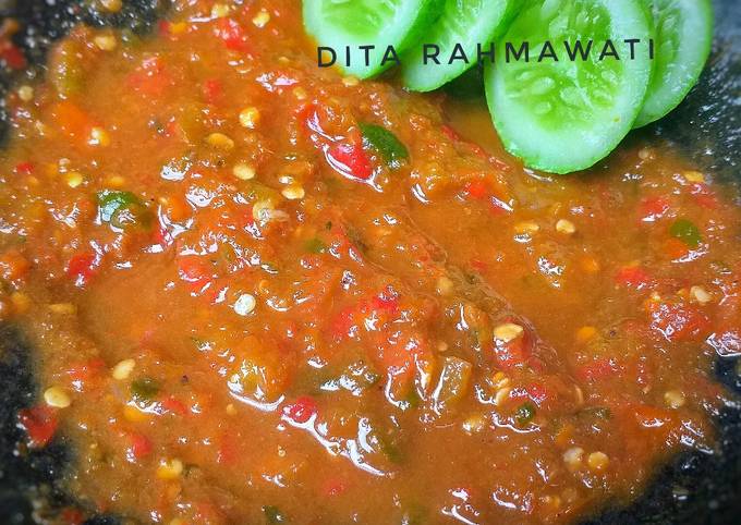 Resep Sambal Dadak Sambal Mentah Sambal Segar Oleh Dita Rahmawati