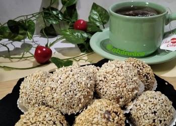 Resep Mudah *Klepon Ubi Ungu Tabur Wijen* Praktis Enak