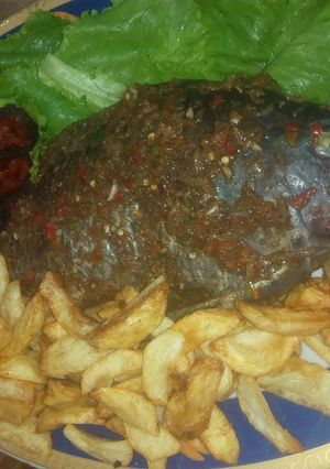 A picture of Gashassen kifi da dankali.