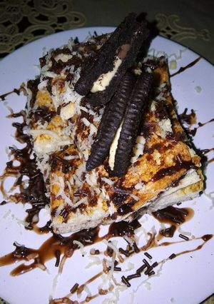 Foto resep Roti Bakar Coklat Keju