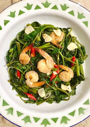 Foto resep Tumis Kangkung Udang