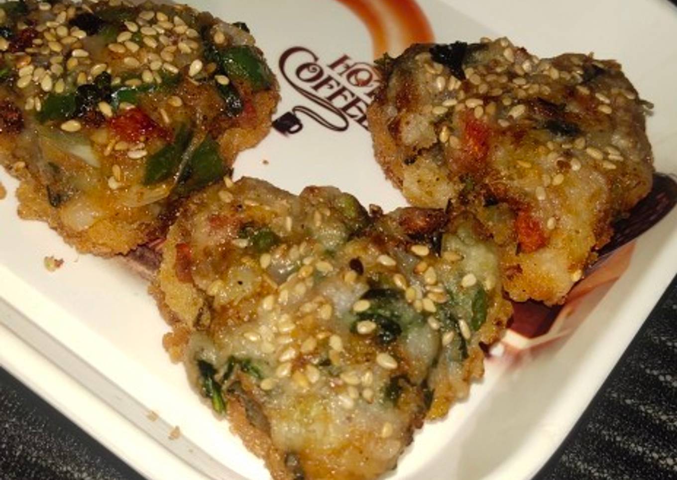 Veg bread cutlets in heart shape