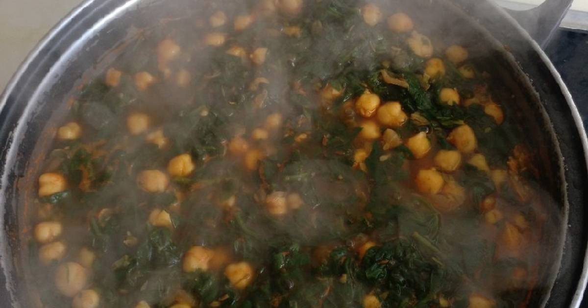 Garbanzos con espinacas fitness Receta de Pilar Rivero Cookpad