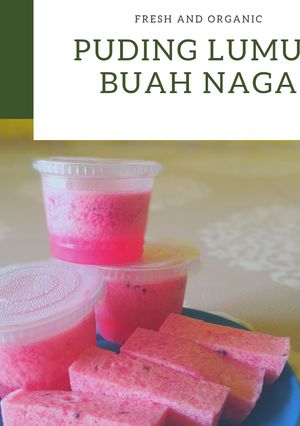 Foto resep Puding Lumut Buah Naga