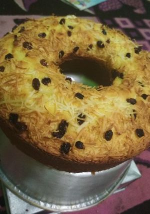 Foto resep Bolu tape keju kismis panggang