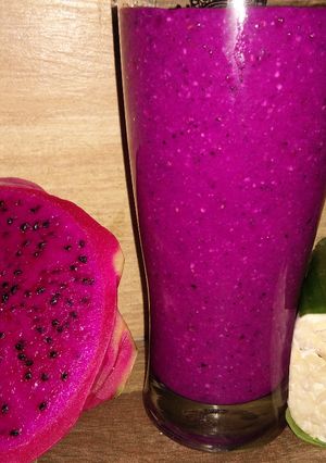 Foto resep Minuman JSR Smoothie Tempe Buah Naga