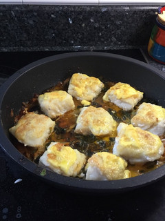 Una foto de Bacalao gratinado al horno