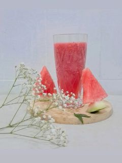 عکسی از دستور نوشیدنی هندوانه و گلاب 🍉