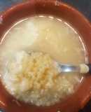 Sopa de fideos dedalitos con queso