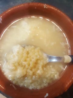 Una foto de Sopa de fideos dedalitos con queso