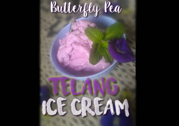 Resep 1. Telang Ice Cream (Butterfly Pea Ice Cream), Sempurna