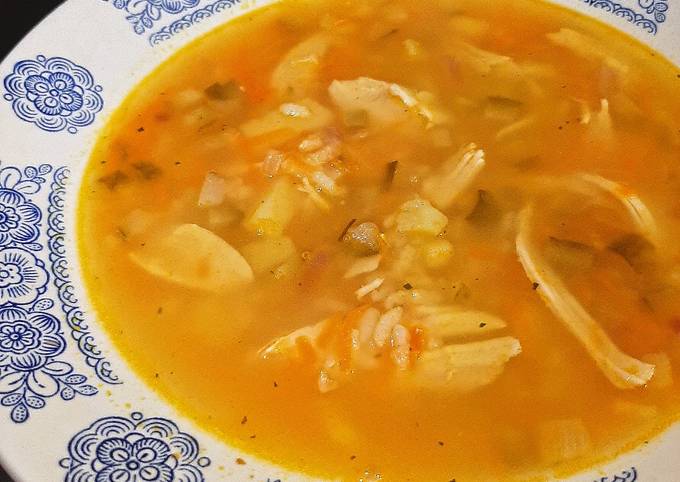 Рассольник с рисом