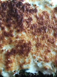 Rakott karfiol brokkolival, bulgurral recept fotója