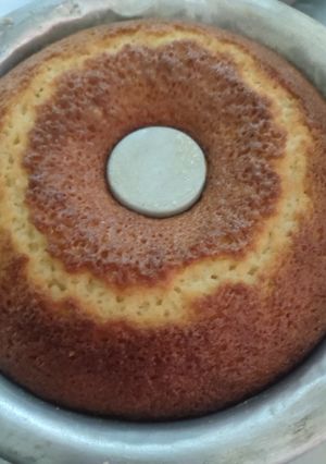 Una foto de Budín de durazno