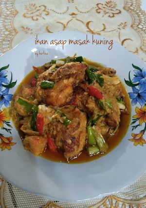 Foto resep 15. Ikan Asap Masak Kuning
