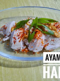 Foto resep Ayam rebus hainan simple