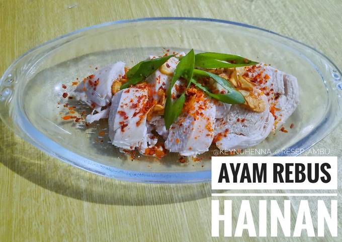 Ayam rebus hainan simple