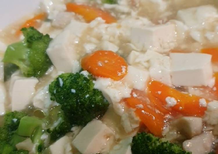 Tahu cah ayam brokoli wortel