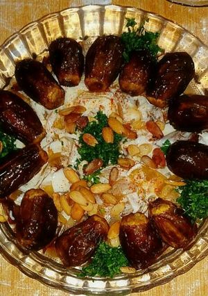 صورة لوصفة فتّة المكدوس الشّاميّة