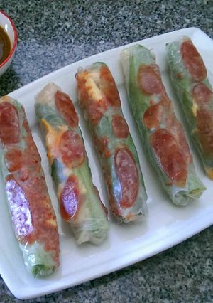 Hình của món Bò Bía Mặn.