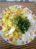 Picantito de coliflor con tiras de pollo